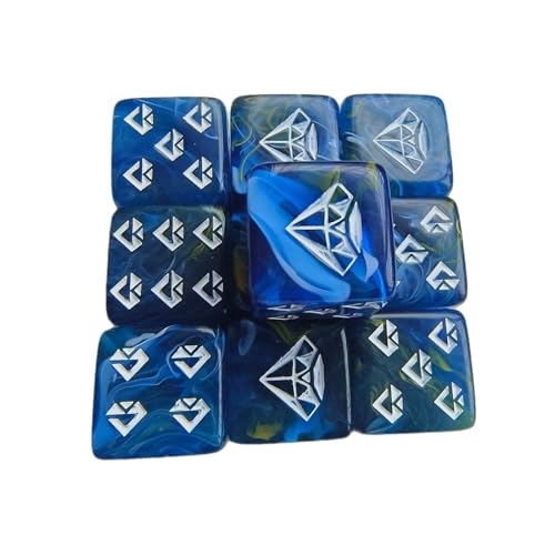 alloneslife 10pcs Acrylic 6 Sieben Runde Ecke Dices Juwel Muster Tischspiel Math Zählung Lehrwerkzeug Mahjong Zubehör Sechsseitige Runde Ecke alloneslife 10pcs Acrylic 6 Sieben Runde Ecke Dices Juwel Muster Tischspiel Math Zählung Lehrwerkzeug Mahjong Zubehör Sechsseitige Runde Ecke von alloneslife