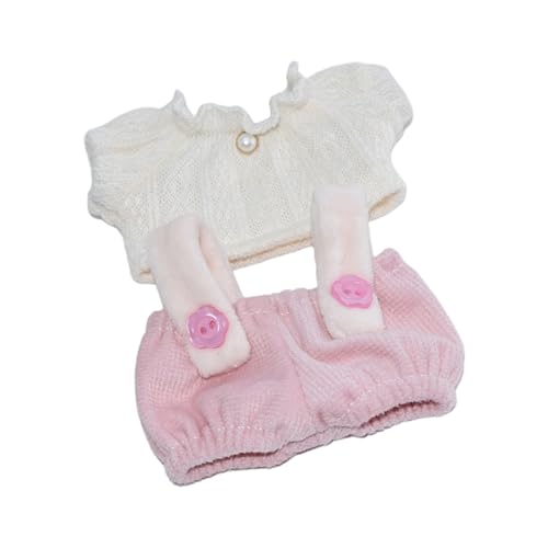 alloneslife 2pieces Doll Outfit Garderobe Mode Tops Und Hosenträger Hosen Für 10 cm Plüsch Baumwollzubehör Weiche Puppenkleidung alloneslife 2pieces Doll Outfit Garderobe Mode Tops Und Hosenträger Hosen Für 10 cm Plüsch Baumwollzubehör Weiche Puppenkleidung von alloneslife
