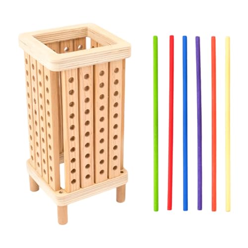 alloneslife Kinder Holzturm Puzzle Spielzeug Farbenfrohe Lernaktivitäten Für Familienbindung Und Feinmotorik Entwicklung Kinder Logische Entwicklung Stapelspielzeug alloneslife Kinder Holzturm Puzzle Spielzeug Farbenfrohe Lernaktivitäten Für Familienbindung Und Feinmotorik Entwicklung Kinder Logische Entwicklung Stapelspielzeug von alloneslife