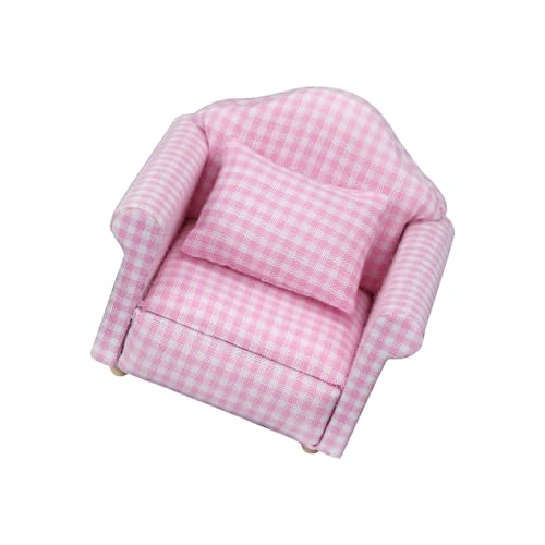 alloneslife Ländliche Puppenhausmöbel Einzelner Sofa Sessel Mit Holzrahmen Polster Sicher Für Kinder Kreative Aktivität Puppenhaus Sessel alloneslife Ländliche Puppenhausmöbel Einzelner Sofa Sessel Mit Holzrahmen Polster Sicher Für Kinder Kreative Aktivität Puppenhaus Sessel von alloneslife