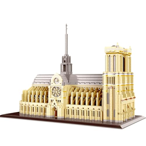 alltogetho Paris Notre-Dame Historic Micro Mini Bausteine Spielzeug - 7300+ Teile, 48.0 * 36.1 * 24.1 cm Large Model Kit für Erwachsene & Sammler von alltogetho