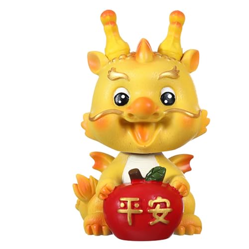 amangul 2024 Year Dragon Statue Resin Statue Chinese Dragon Ornament Car Dashboard Room Desktop Decoration New Year Decoration von amangul