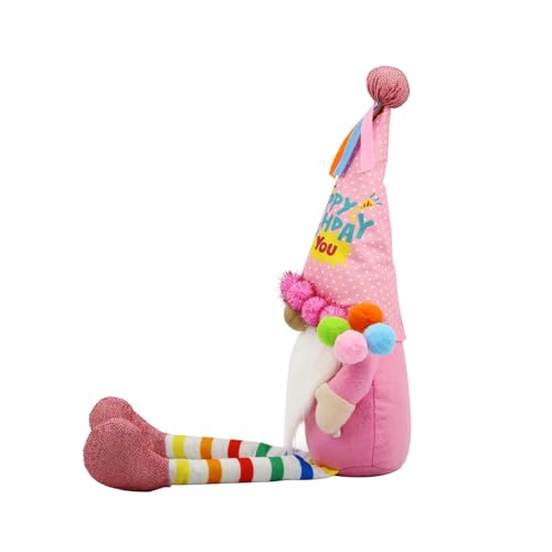 amangul Puppen-Ornament, bunt, schöne Happy Birthdays, Zwerge, Plüschpuppen, Zwerge, Partyzubehör, Kindergeschenk, Dekoration, Geburtstagsparty-Dekoration von amangul