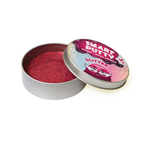 ambarscience 6162840050020 Masse Glitter-Smart Monster Putty. Cleverer Teig mit zauberhaftem und lustigem Effekt, für Kinder ab 3 Jahren, Silber mit Glitzer von ambarscience