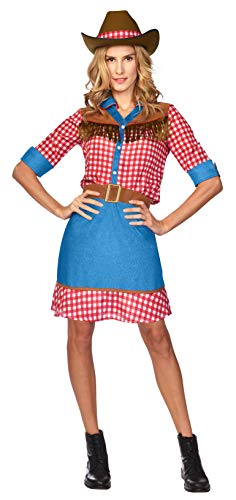 (ETX12) (Hat) (9911313) Adult Ladies Wild West Cowgirl Costume (UK 16-18) von amscan