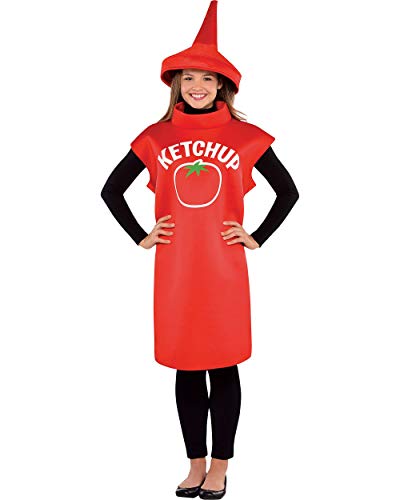 (PKT) (844267-55) Adult Ketchup Bottle Costume (Standard) - Brd:amscan von amscan