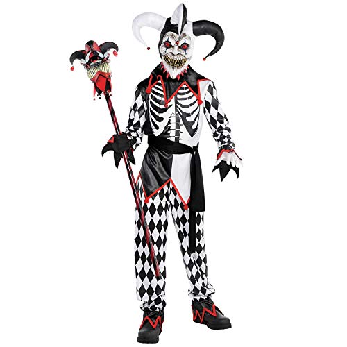 (PKT) (9902439) Child Boys Sinister Jester Boy Costume (12-14yr) von amscan