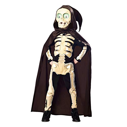 (PKT) (9902795) Child Boys Skeleton Grim Reaper Costume (5-6yr) von amscan