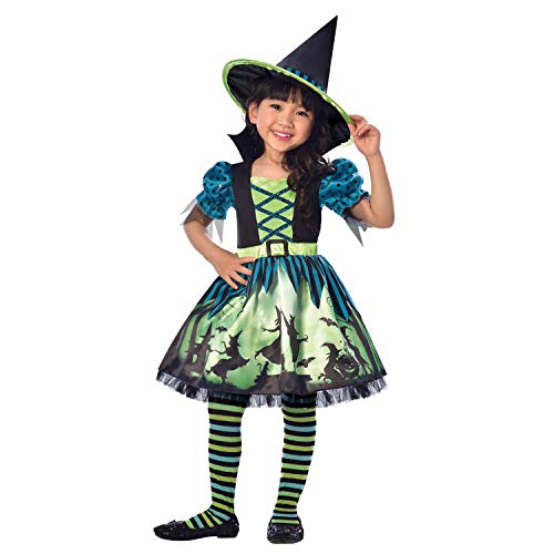 (PKT) (9903410) Child Girls Hocus Pocus Witch Costume Dress (6-8yr) von amscan