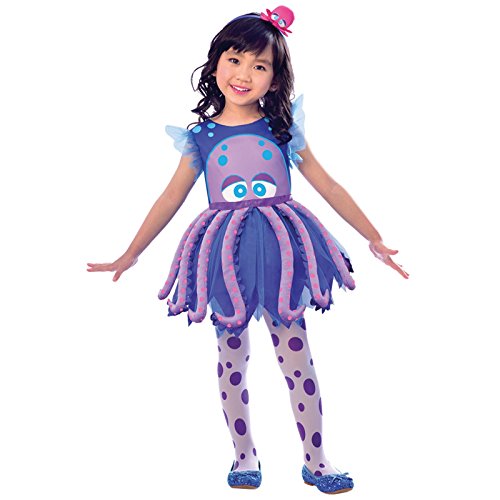 (PKT) (9903514) Child Girls Octopus Costume Dress (7-8yr) von amscan