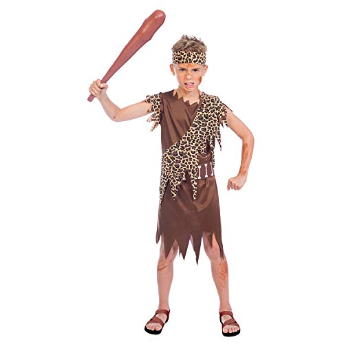 (PKT) (9904443) Child Boys Cave Boy Costume (4-6yr) - Grp1 - Brand: amscan von amscan