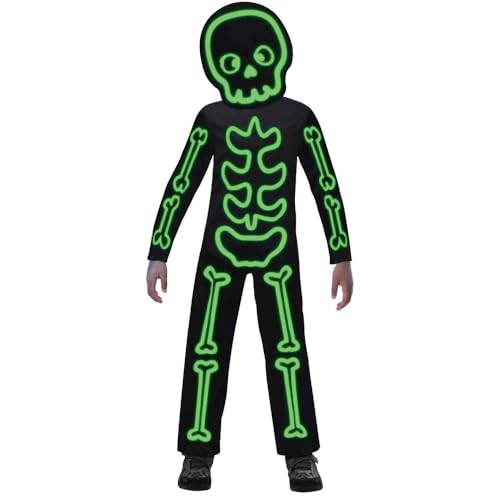 (PKT) (9907098) Child Glow in the Dark Stick Skeleton Costume (10-12yr) von amscan