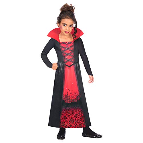 (PKT) (9908593) Child Girls Rose Vampiress - Recycled Costume (8-10yr) von amscan