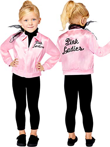 (PKT) (9909238) Child Girls Pink Ladies Costume (8-10yr) - Grease Movie von amscan