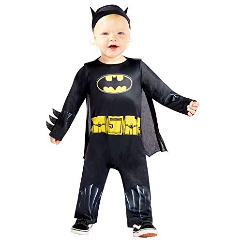 (PKT) (9909316) Child Boys Black Batman Costume (12-18 months) von amscan