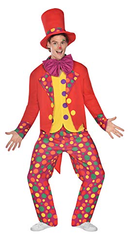 (PKT) (9910544) Adult Mens Colourful Clown Costume (Medium) von amscan