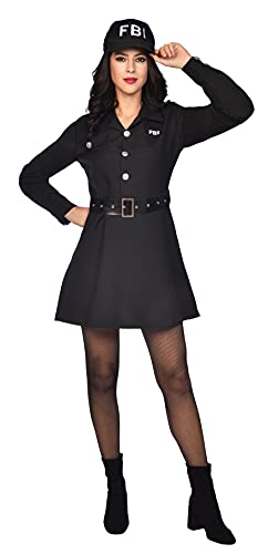 (PKT) (9910625) Adult Ladies FBI Agent Dress Costume (UK 14-16) von amscan