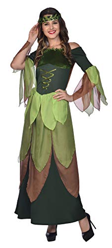 (PKT) (9910687) Adult Ladies Forest Maiden Costume Dress (UK 16-18) von amscan