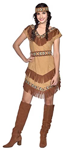 (PKT) (9910908) Adult Ladies Native Indian Costume (UK 16-18) von amscan