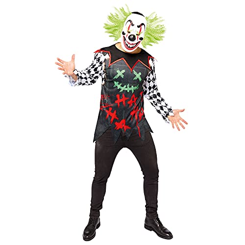 (PKT) (9912017) Adult Mens Haha Clown Costume (Standard) von amscan