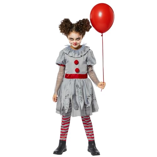 amscan 9914922 – Kinder Bad Girl Clown Halloween Kostüm Alter: 6–8 Jahre von amscan