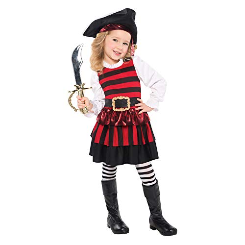 (PKT) (997042) Child Girls Little Lass Pirate Costume (6-8yr) von amscan