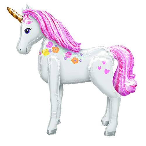 (PKT) AWK: Magical Unicorn Foil Airwalker Balloon P93 (42"/106 x 46"/116cm) von amscan