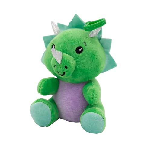 Ballongewicht Plüschtier Dinosaurier mit Haken, 11 cm, 90 g - 2-in-1 Luftballon-Beschwerer für Heliumballons - Geeignet für Party, Geburtstag & Dekoration Ballongewicht Plüschtier Dinosaurier mit Haken, 11 cm, 90 g - 2-in-1 Luftballon-Beschwerer für Heliumballons - Geeignet für Party, Geburtstag & Dekoration von amscan