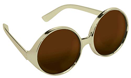 Amscan 250173-55 - Spaß-Brille Spieler bronze getönt Plastik 15,6 x 6,7 cm, Accessoire von amscan