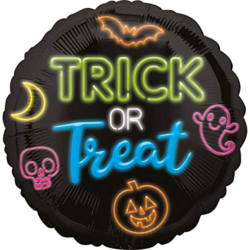 Amscan 4193501 - Folienballon Trick or Treat, Dekoration, Heliumballon, Party, Halloween von Anagram