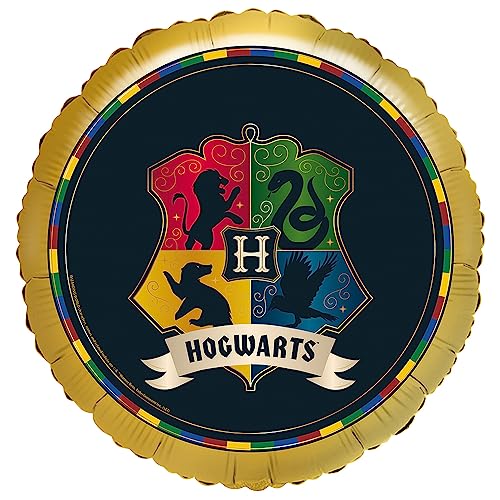 Amscan 4581575 - Standard Folienballon Harry Potter Häuser, 45 cm, Heliumballon, Hogwarts, Geburtstag, Mottoparty von amscan