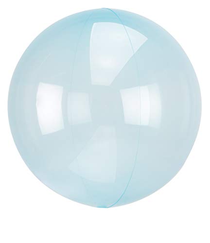 Amscan 8284711 - Clearz Crystal Blue Folienballon S40 verpackt, Luftballon von amscan