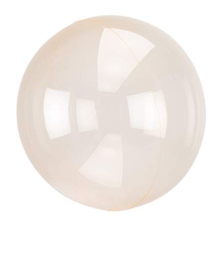 Amscan 8285011 - Clearz Crystal Orange Folienballon S40 verpackt, Luftballon von amscan