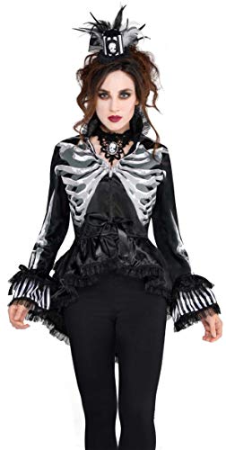 Amscan 844973-55 - Knochen Blazer, tailliert, Knochenmotiv, Jacke, Mottoparty, Karneval, Halloween von amscan