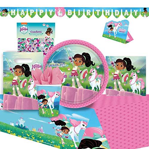 Amscan 9050 0362 - Partyset Nella Princess Knight, 8 Teller, 8 Becher, 16 Servietten, Tischdecke, 8 Beutel, Girlande, 8 Einladungen/Umschlag, Konfetti 14 g Amscan 9050 0362 - Partyset Nella Princess Knight, 8 Teller, 8 Becher, 16 Servietten, Tischdecke, 8 Beutel, Girlande, 8 Einladungen/Umschlag, Konfetti 14 g von amscan