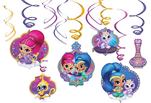 Amscan 9902166 - Deko-Spiralen Shimmer and Shine, 6 Stück, circa 61 cm, Geburtstag, Hängedekoration Amscan 9902166 - Deko-Spiralen Shimmer and Shine, 6 Stück, circa 61 cm, Geburtstag, Hängedekoration von amscan