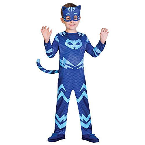 Kinderkostüm PJ Masks Catboy, Blau, 104 von amscan