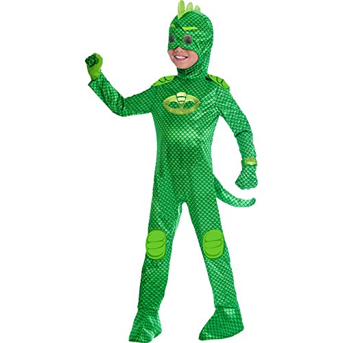 set high (PKT) (9902968) Child Boys PJ Deluxe Gekko Costume (3-4yr) von amscan