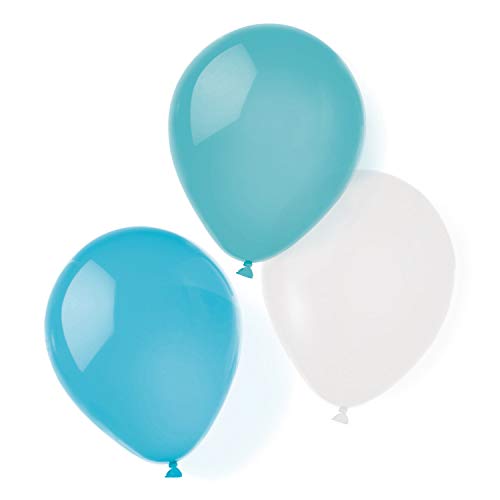 Amscan 9904897 - 8 Latexballons Aqua Glamor 25,4 cm / 10", Luftballon von amscan