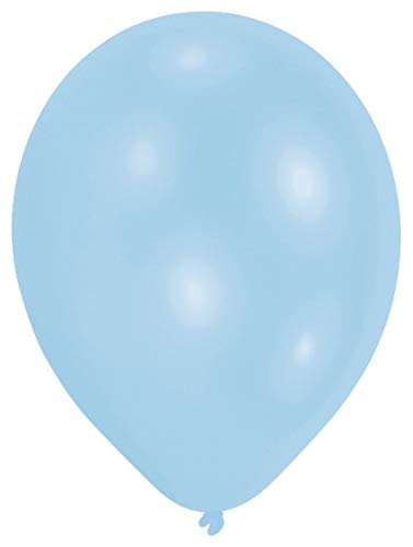 Amscan 9904916 - Standard-Latexballons, 25 Stück, ca. 28 cm, Powder Blue, Luftballon von amscan