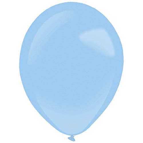 Amscan 9905365 - 50 Latexballons Decorator Standard Pastel Blue 27,5 cm / 11", Luftballon von amscan