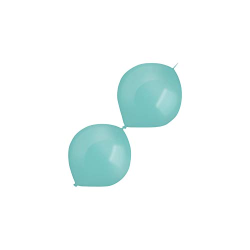 Amscan 9905631 - Latexballons Decorator Pearl E-Link, 100 Stück, blau, Link-a-Loon, Luftballon, Girlande von amscan