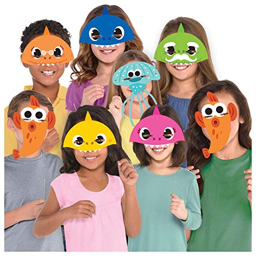 Masks Baby Shark Paper von amscan