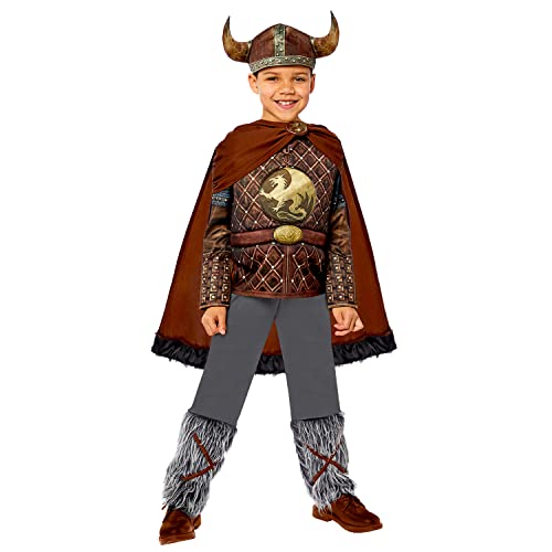 amscan 9916053 Jungen Curriculum Viking King Deluxe Historisches Kostüm, Braun, 6-8 Jahre von amscan