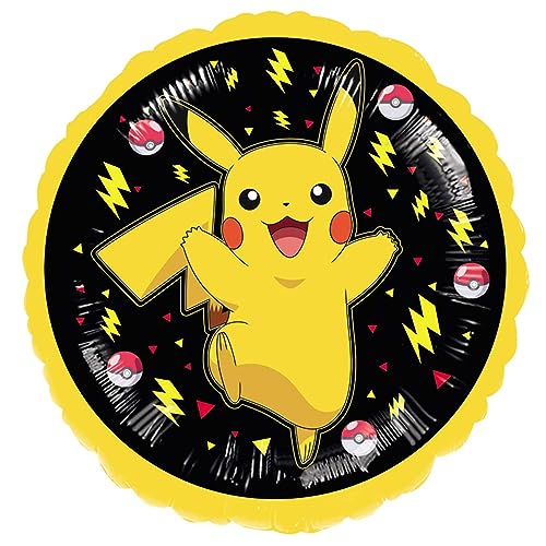 Amscan 9917385 Offizielles Pokémon Pikachu Geburtstag, groß von amscan