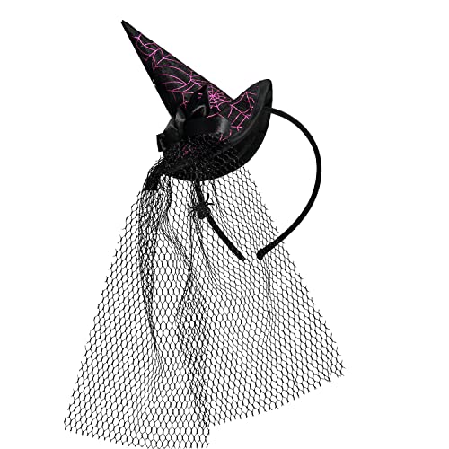 Mini Witch Hat w Bow&Feathers Mini Witch Hat w Bow&Feathers von amscan