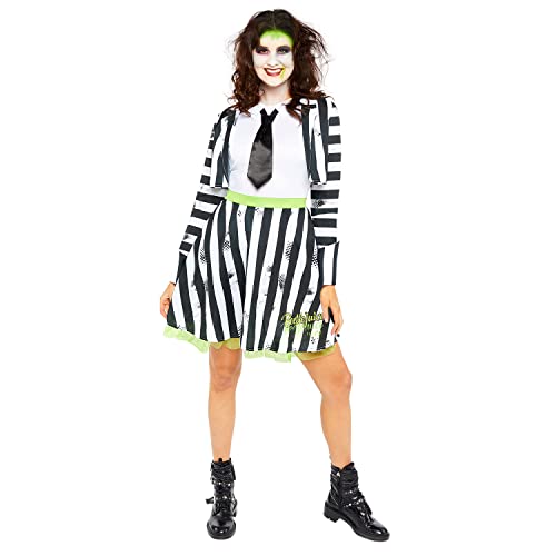 Amscan - Erwachsenenkostüm Beetlejuice, Kleid mit Bolero, Poltergeist, Gespenst, Motto-Party, Karneval von amscan