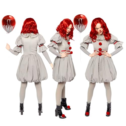 Amscan - Erwachsenenkostüm ES, Kleid und Strumpfhose, Horror-Clown, Killer, Halloween von amscan