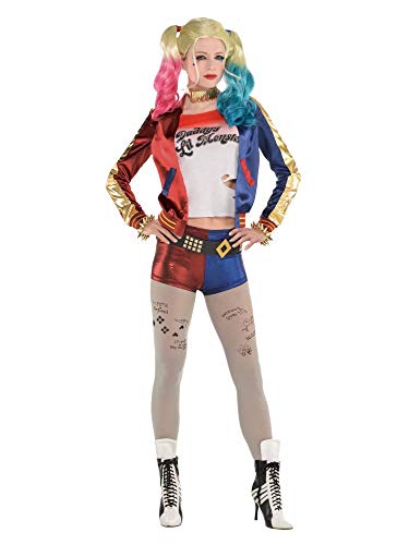 (PKT) (9906157) Ladies Suicide Squad Warner Bros Harley Quinn Fancy Dress Costume (Medium) von amscan