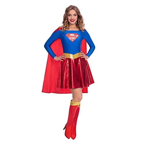 (9906149) Adult Ladies Warner Bros Classic Supergirl Fancy Dress Costume (Medium) von amscan